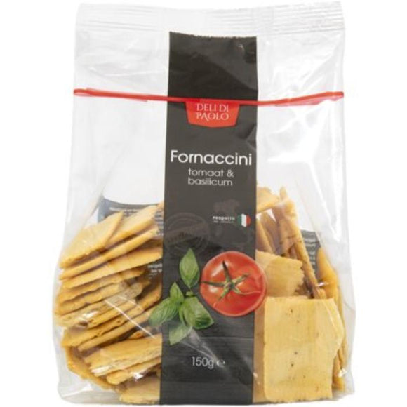 Fornaccini Tomaat & Basilicum - Italiaanse dunne crackers